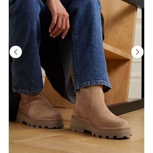 NEW Jimmy Choo Bayu suede and shearling boots